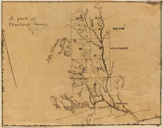 Una parte della contea di Penobscot, Maine